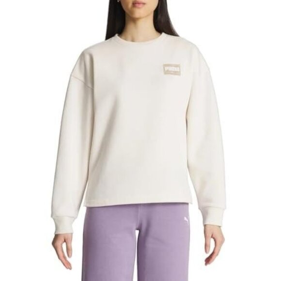 Puma Tops - PUMA Womens Lg Fleece Lined Sweatshirt Long Sleeve Top Pullover Crewneck Shirt